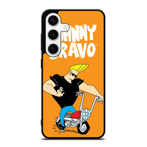 JOHNNY BRAVO CARTOON RIDING BIKE Samsung Galaxy S24 Case Cover JOHNNY BRAVO CARTOON RIDING BIKE Samsung Galaxy S24 Case Cover
