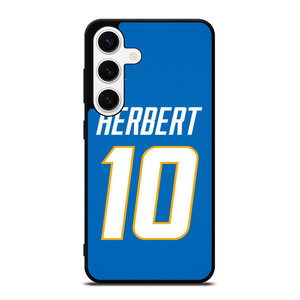 JUSTIN HERBERT LOS ANGELES CHARGERS NFL Samsung Galaxy S24 Case Cover JUSTIN HERBERT LOS ANGELES CHARGERS NFL Samsung Galaxy S24 Case Cover