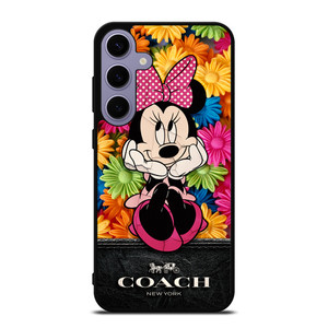 COACH MINNIE MOUSE FLOWER Samsung Galaxy S24 Plus Case Cover