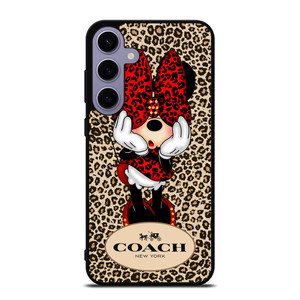 COACH MINNIE MOUSE LEOPARD Samsung Galaxy S24 Plus Case Cover