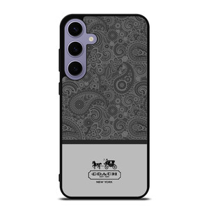 COACH NEW YORK GREY BATIK Samsung Galaxy S24 Plus Case Cover