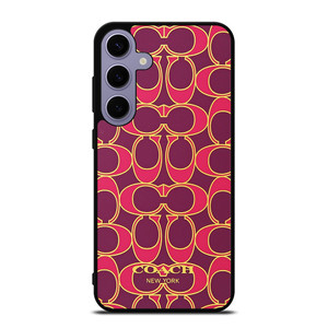 COACH NEW YORK PINK GOLD Samsung Galaxy S24 Plus Case Cover