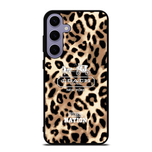 COACH NEW YORK PINK NATION LEPOARD Samsung Galaxy S24 Plus Case Cover