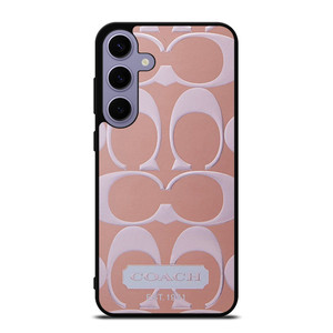 COACH NEW YORK PINK PATTERN Samsung Galaxy S24 Plus Case Cover