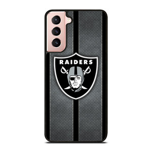 LAS VEGAS RAIDERS NFL METAL STRIPE Samsung Galaxy S21 Case Cover