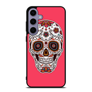 DAY OF THE DEAD PINK Samsung Galaxy S24 Plus Case Cover DAY OF THE DEAD PINK Samsung Galaxy S24 Plus Case Cover