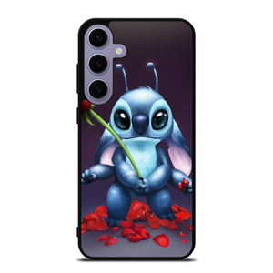 DISNEY STITCH AND ROSE FLOWER Samsung Galaxy S24 Plus Case Cover