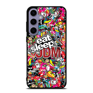 EAT SLEEP JDM STICKERS Samsung Galaxy S24 Plus Case Cover