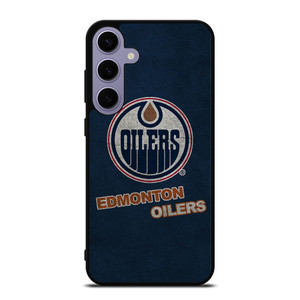 EDMONTON OILERS LOGO BLUE SUEDE Samsung Galaxy S24 Plus Case Cover
