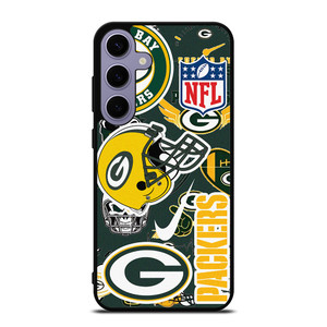 GREEN BAY PACKERS NFL STICKER BOMB Samsung Galaxy S24 Plus Case Cover