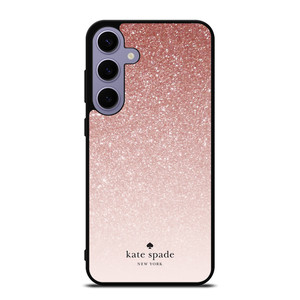 KATE SPADE NEW YORK ROSE WHITE GLITTER Samsung Galaxy S24 Plus Case Cover
