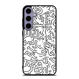 KEITH HARING BLACK WHITE Samsung Galaxy S24 Plus Case Cover