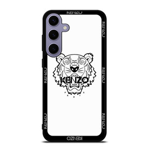 KENZO PARIS BORDERED LOGO WHITE Samsung Galaxy S24 Plus Case Cover