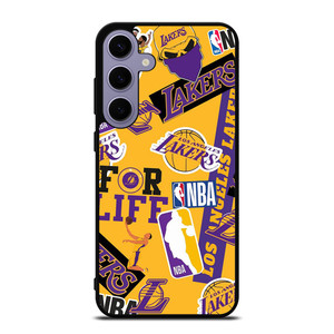 LA LOS ANGELES LAKERS STICKER BOMB Samsung Galaxy S24 Plus Case Cover LA LOS ANGELES LAKERS STICKER BOMB Samsung Galaxy S24 Plus Case Cover