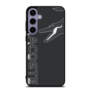 LACOSTE CROCODILE ALL BLACK Samsung Galaxy S24 Plus Case Cover