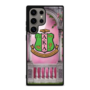 AKA PINK AND GREEN LOGO Samsung Galaxy S24 Ultra Case Cover