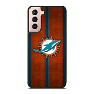 MIAMI DOPHINS NFL METAL STRIPE Samsung Galaxy S21 Case Cover