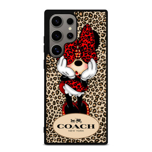 COACH MINNIE MOUSE LEOPARD Samsung Galaxy S24 Ultra Case Cover COACH MINNIE MOUSE LEOPARD Samsung Galaxy S24 Ultra Case Cover