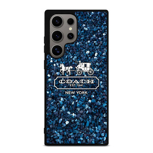 COACH NEW YORK BLUE STONE Samsung Galaxy S24 Ultra Case Cover COACH NEW YORK BLUE STONE Samsung Galaxy S24 Ultra Case Cover