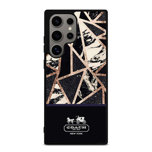COACH NEW YORK GOLD BLACK TEXTURE Samsung Galaxy S24 Ultra Case Cover COACH NEW YORK GOLD BLACK TEXTURE Samsung Galaxy S24 Ultra Case Cover