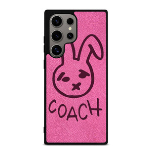COACH NEW YORK RABBIT LEATHER PINK Samsung Galaxy S24 Ultra Case Cover COACH NEW YORK RABBIT LEATHER PINK Samsung Galaxy S24 Ultra Case Cover