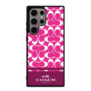 COACH PINK NEW YORK Samsung Galaxy S24 Ultra Case Cover