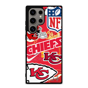 KANSAS CITY CHIEFS NFL STICKER BOMB Samsung Galaxy S24 Ultra Case Cover KANSAS CITY CHIEFS NFL STICKER BOMB Samsung Galaxy S24 Ultra Case Cover