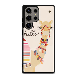 KATE SPADE CAMEL OH HELLO Samsung Galaxy S24 Ultra Case Cover KATE SPADE CAMEL OH HELLO Samsung Galaxy S24 Ultra Case Cover