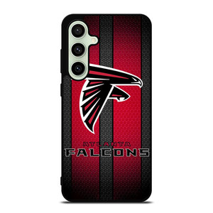 ATLANTA FALCONS METAL LOGO NFL Samsung Galaxy S24 FE Case Cover