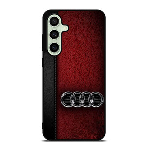 AUDI CAR RED LEATHER Samsung Galaxy S24 FE Case Cover