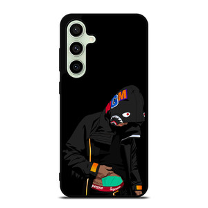 BAPE SHARK X SUPREME MEN BLACK Samsung Galaxy S24 FE Case Cover