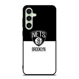 BROOKLYN NETS NBA BLACK WHITE Samsung Galaxy S24 FE Case Cover