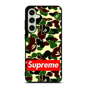 CAMO BAPE SUPREME Samsung Galaxy S24 FE Case Cover