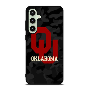 CAMO OKLAHOMA SOONERS LOGO Samsung Galaxy S24 FE Case Cover