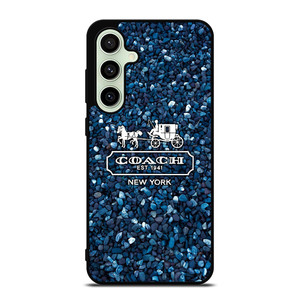 COACH NEW YORK BLUE STONE Samsung Galaxy S24 FE Case Cover COACH NEW YORK BLUE STONE Samsung Galaxy S24 FE Case Cover