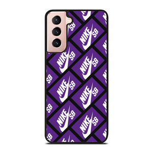NIKE SB SKATEBOARD BOX PATTERN PURPLE Samsung Galaxy S21 Case Cover