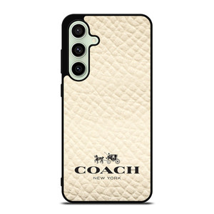 COACH NEW YORK WHITE Samsung Galaxy S24 FE Case Cover COACH NEW YORK WHITE Samsung Galaxy S24 FE Case Cover