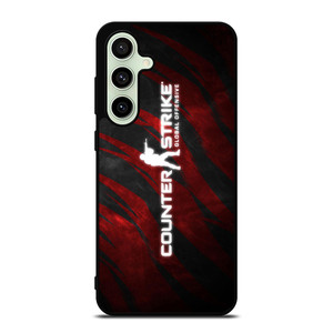 COUNTER STRIKE CSGO LOGO RED Samsung Galaxy S24 FE Case Cover COUNTER STRIKE CSGO LOGO RED Samsung Galaxy S24 FE Case Cover