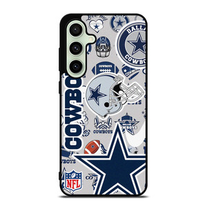 DALLAS COWBOYS NFL STICKER BOMB Samsung Galaxy S24 FE Case Cover
