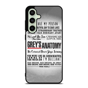 GREY'S ANATOMY QUOTES Samsung Galaxy S24 FE Case Cover