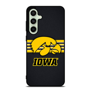 IOWA HAWKEYES STRIPE LOGO Samsung Galaxy S24 FE Case Cover