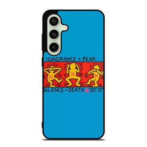 KEITH HARING SILENCE DEATH Samsung Galaxy S24 FE Case Cover KEITH HARING SILENCE DEATH Samsung Galaxy S24 FE Case Cover