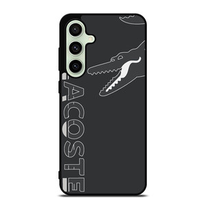 LACOSTE CROCODILE ALL BLACK Samsung Galaxy S24 FE Case Cover