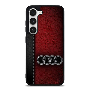 AUDI CAR RED LEATHER Samsung Galaxy S23 Case Cover