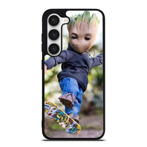 BABY GROOT SKATEBOARD Samsung Galaxy S23 Case Cover BABY GROOT SKATEBOARD Samsung Galaxy S23 Case Cover