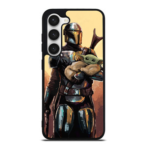 BABY YODA AND THE MANDALORIAN STAR WARS ART Samsung Galaxy S23 Case Cover