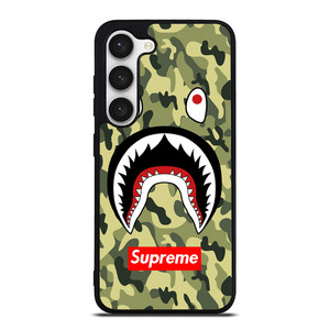 BAPE BATHING CAMO SHARK SUPREME Samsung Galaxy S23 Case Cover
