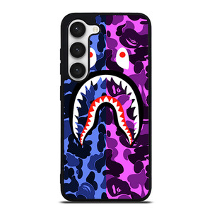 BAPE CAMO LOGO BLUE PURPLE Samsung Galaxy S23 Case Cover