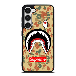 BAPE CAMO SHARK SUPREME Samsung Galaxy S23 Case Cover BAPE CAMO SHARK SUPREME Samsung Galaxy S23 Case Cover