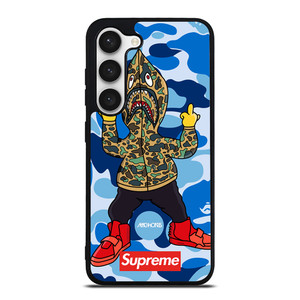 BATHING APE SUPREME SHARK CAMO Samsung Galaxy S23 Case Cover